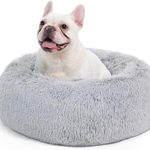 Bedsure Cama Relajante Perro Mediano con Felpa Suave