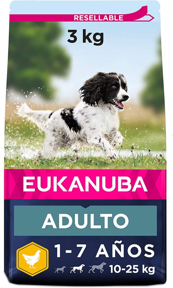 Eukanuba Alimento seco para perros adultos activos de raza mediana