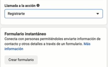 Configuración formulario instantáneo para campaña de generación de clientes potenciales